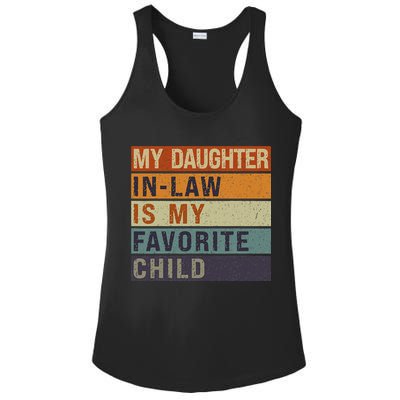 My Daughter In Law Is My Favorite Child FatherS Day Ladies PosiCharge Competitor Racerback Tank
