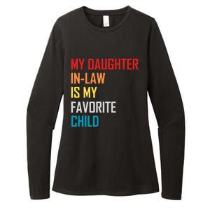 My Daughter In Law Is My Favorite Child Retro Family Humor Womens CVC Long Sleeve Shirt