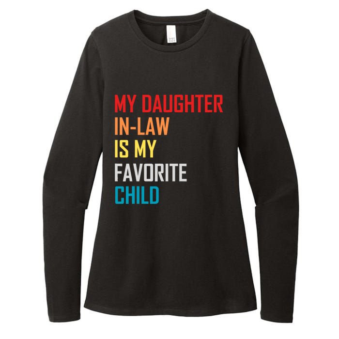 My Daughter In Law Is My Favorite Child Retro Family Humor Womens CVC Long Sleeve Shirt