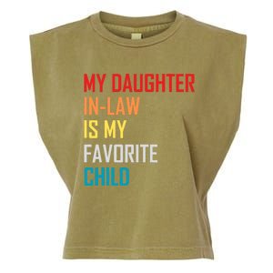 My Daughter In Law Is My Favorite Child Retro Family Humor Garment-Dyed Women's Muscle Tee