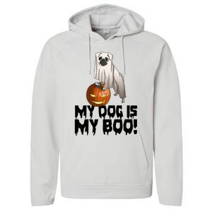 My Dog Is My Boo Halloween Day Scary Great Gift Performance Fleece Hoodie