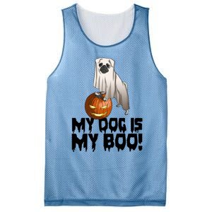 My Dog Is My Boo Halloween Day Scary Great Gift Mesh Reversible Basketball Jersey Tank