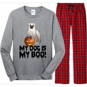 My Dog Is My Boo Halloween Day Scary Great Gift Long Sleeve Pajama Set