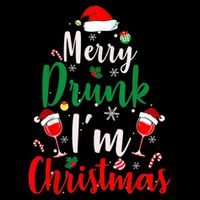 Merry Drunk I'm Christmas Funny Santa Joke Xmas Beer Lover 16 in Basic Backpack