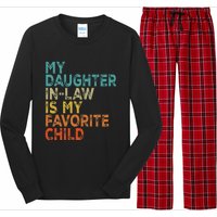 My Daughter In Law Is My Favorite Child Retro Vintage Long Sleeve Pajama Set