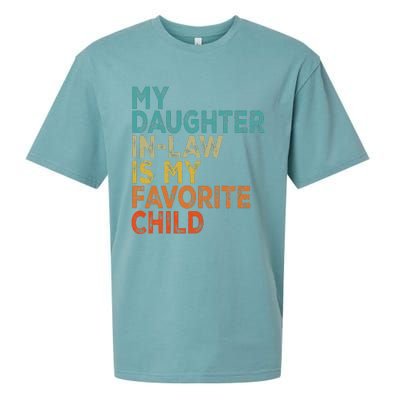 My Daughter In Law Is My Favorite Child Retro Vintage Sueded Cloud Jersey T-Shirt