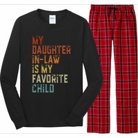 My Daughter In Law Is My Favorite Child Father's Day in Law Long Sleeve Pajama Set