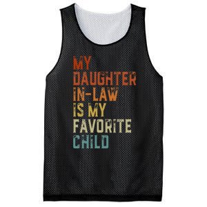 My Daughter In Law Is My Favorite Child Father's Day in Law Mesh Reversible Basketball Jersey Tank