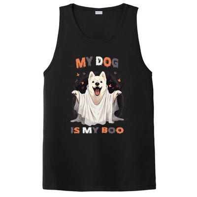 My Dog Is My Boo Spooky Season Ghost Halloween Funny Gift PosiCharge Competitor Tank