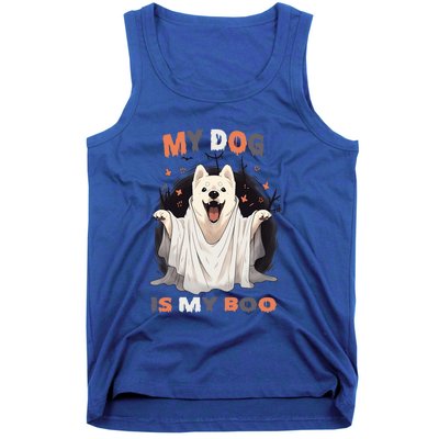 My Dog Is My Boo Spooky Season Ghost Halloween Funny Gift Tank Top