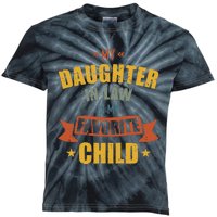 My Daughter in law Is My Favorite Child Funny Father's Day Kids Tie-Dye T-Shirt