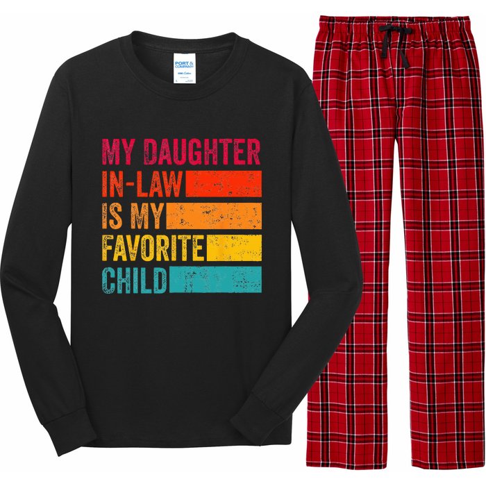 My Daughterinlaw Is My Favorite Child Funny Fathers Day Long Sleeve Pajama Set