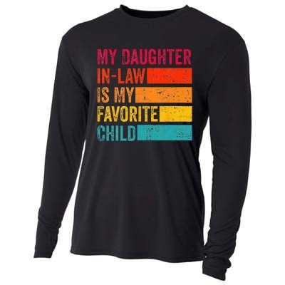 My Daughterinlaw Is My Favorite Child Funny Fathers Day Cooling Performance Long Sleeve Crew