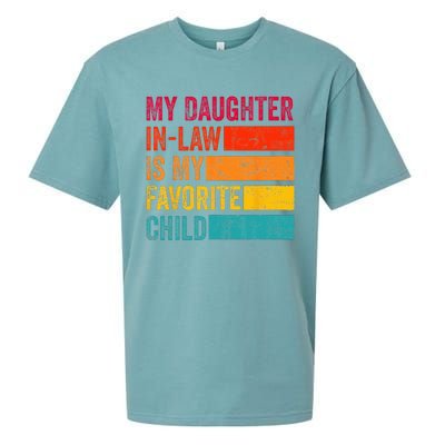 My Daughterinlaw Is My Favorite Child Funny Fathers Day Sueded Cloud Jersey T-Shirt