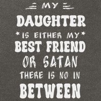 My Daughter Is Either My Best Friend Or Satan For Mom Cotton Canvas Backpack