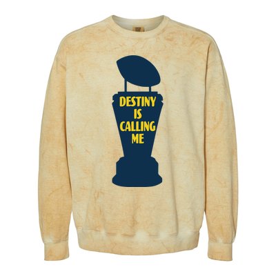 Michigan Destiny Is Calling Me Colorblast Crewneck Sweatshirt