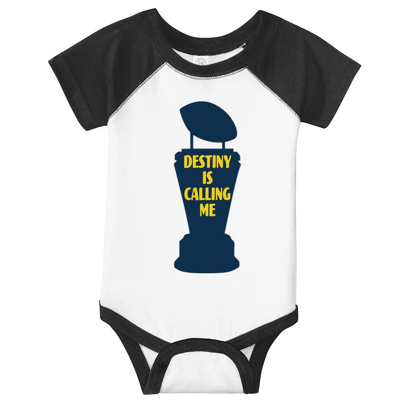Michigan Destiny Is Calling Me Infant Baby Jersey Bodysuit