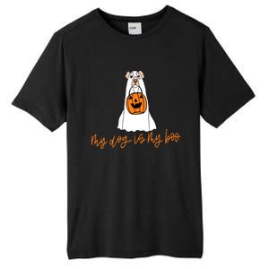 My Dog Is My Boo Ghost Halloween Dog Lover Gift Tall Fusion ChromaSoft Performance T-Shirt