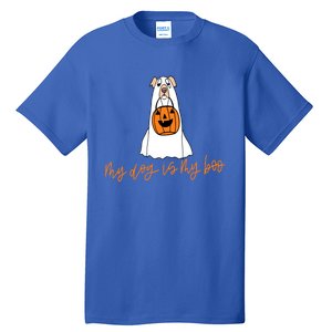 My Dog Is My Boo Ghost Halloween Dog Lover Gift Tall T-Shirt