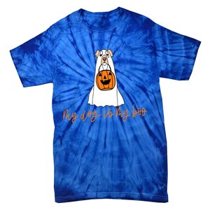 My Dog Is My Boo Ghost Halloween Dog Lover Gift Tie-Dye T-Shirt