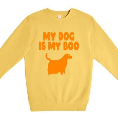 My Dog Is My Boo Halloween Funny Premium Crewneck Sweatshirt