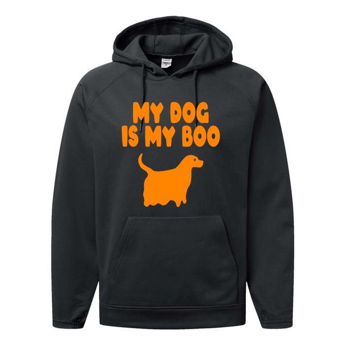 My Dog Is My Boo Halloween Funny Performance Fleece Hoodie