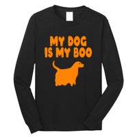 My Dog Is My Boo Halloween Funny Long Sleeve Shirt