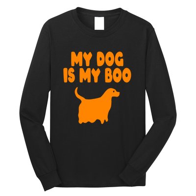 My Dog Is My Boo Halloween Funny Long Sleeve Shirt