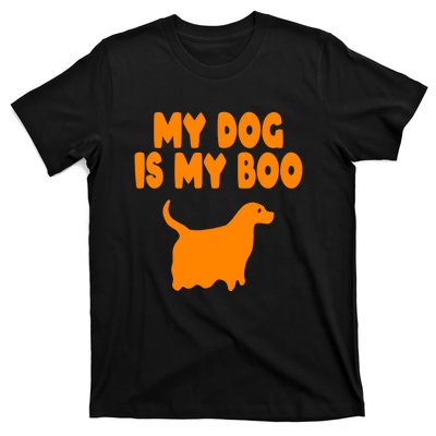 My Dog Is My Boo Halloween Funny T-Shirt