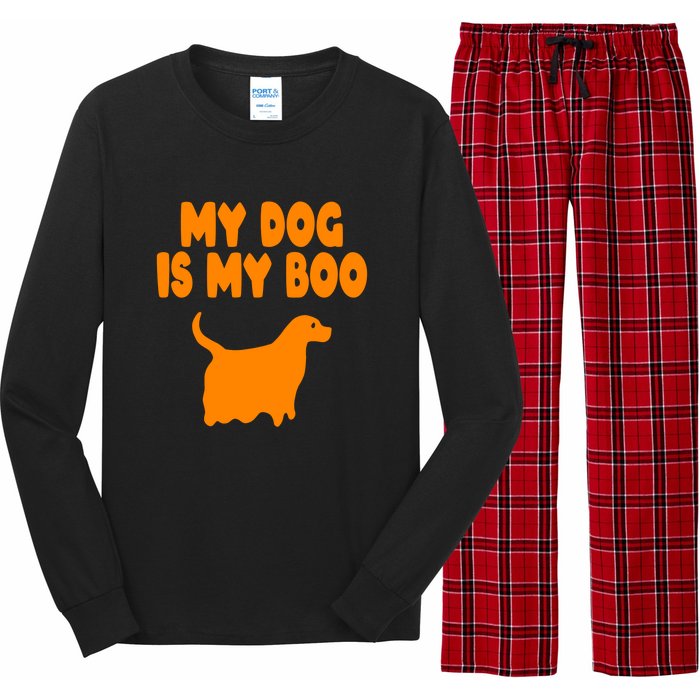 My Dog Is My Boo Halloween Funny Long Sleeve Pajama Set