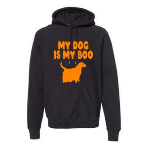 My Dog Is My Boo Halloween Funny Premium Hoodie