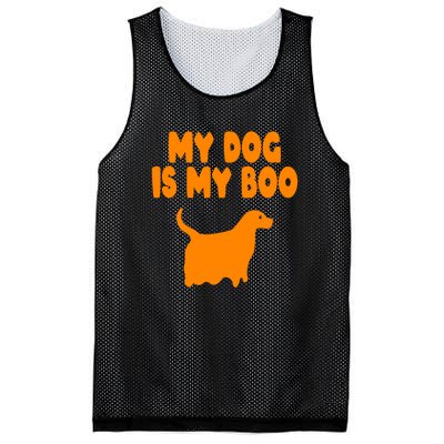 My Dog Is My Boo Halloween Funny Mesh Reversible Basketball Jersey Tank