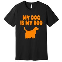 My Dog Is My Boo Halloween Funny Premium T-Shirt