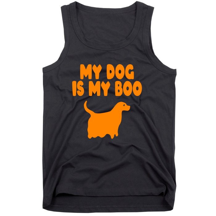 My Dog Is My Boo Halloween Funny Tank Top