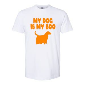 My Dog Is My Boo Halloween Funny Softstyle CVC T-Shirt