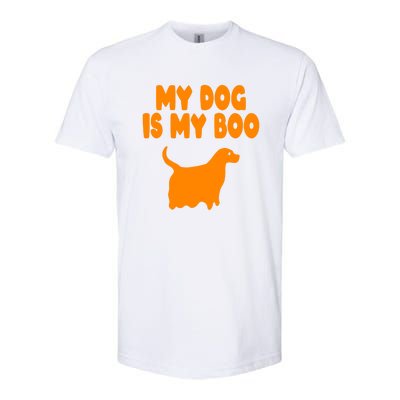 My Dog Is My Boo Halloween Funny Softstyle CVC T-Shirt