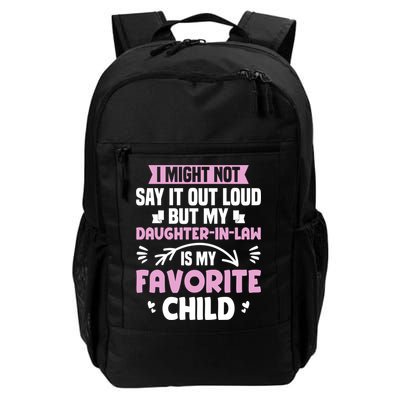 My Daughter In Law Is My Favorite Funny Step Mom Gift Daily Commute Backpack