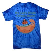 My Dad Is Worth A Melon Bucks Funny Surfing Fathers Day Gift Tie-Dye T-Shirt