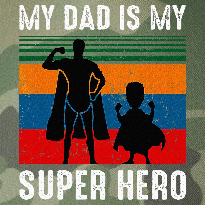 My Dad Is My Super Hero The Company Funny Dad Joke Legacy Tie Dye Trucker Hat