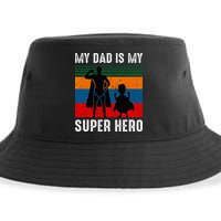 My Dad Is My Super Hero The Company Funny Dad Joke Sustainable Bucket Hat