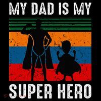 My Dad Is My Super Hero The Company Funny Dad Joke 7-Panel Snapback Hat
