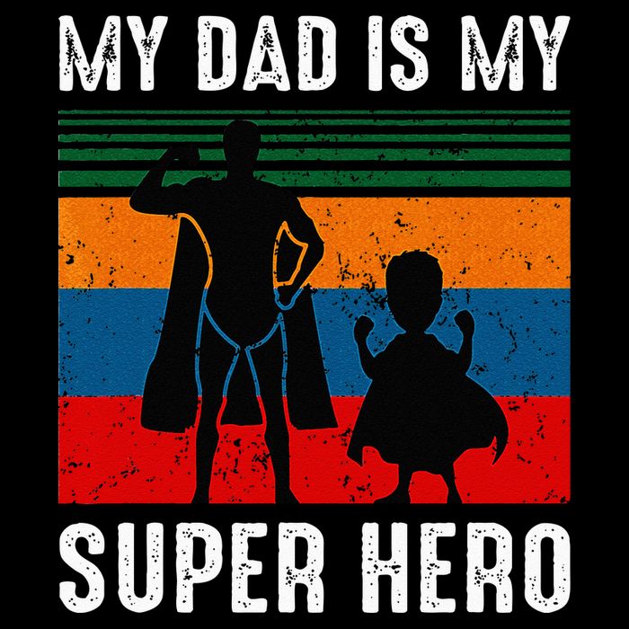 My Dad Is My Super Hero The Company Funny Dad Joke Drawstring Bag