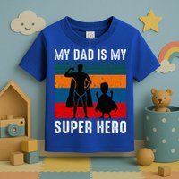 My Dad Is My Super Hero The Company Funny Dad Joke Toddler T-Shirt