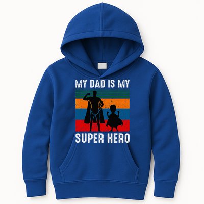 My Dad Is My Super Hero The Company Funny Dad Joke Kids Hoodie