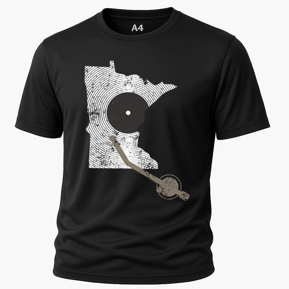 Minnesota Dj I Love House Music Cooling Performance Crew T-Shirt