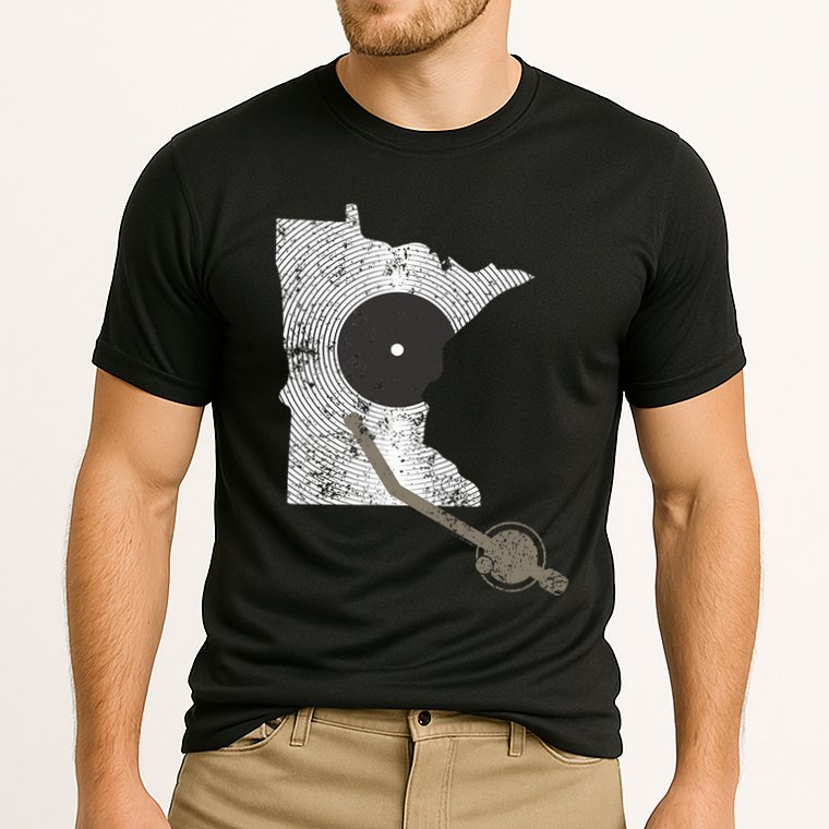 Minnesota Dj I Love House Music Cooling Performance Crew T-Shirt