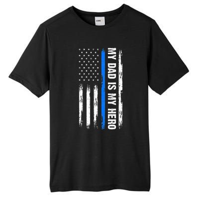 My Dad Is My Hero Father Cops Officer Tall Fusion ChromaSoft Performance T-Shirt