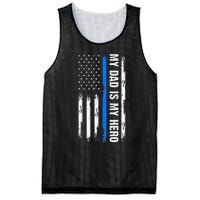 My Dad Is My Hero Father Cops Officer Mesh Reversible Basketball Jersey Tank