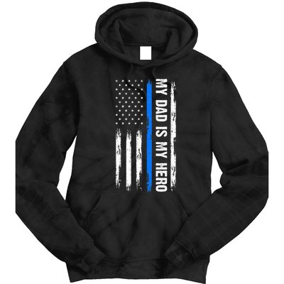 My Dad Is My Hero Father Cops Officer Tie Dye Hoodie