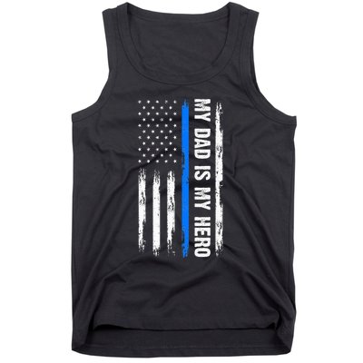 My Dad Is My Hero Father Cops Officer Tank Top